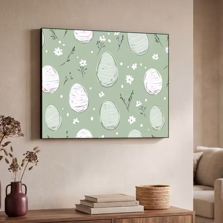 Art Frame - Groen - Eieren - Patroon — 4