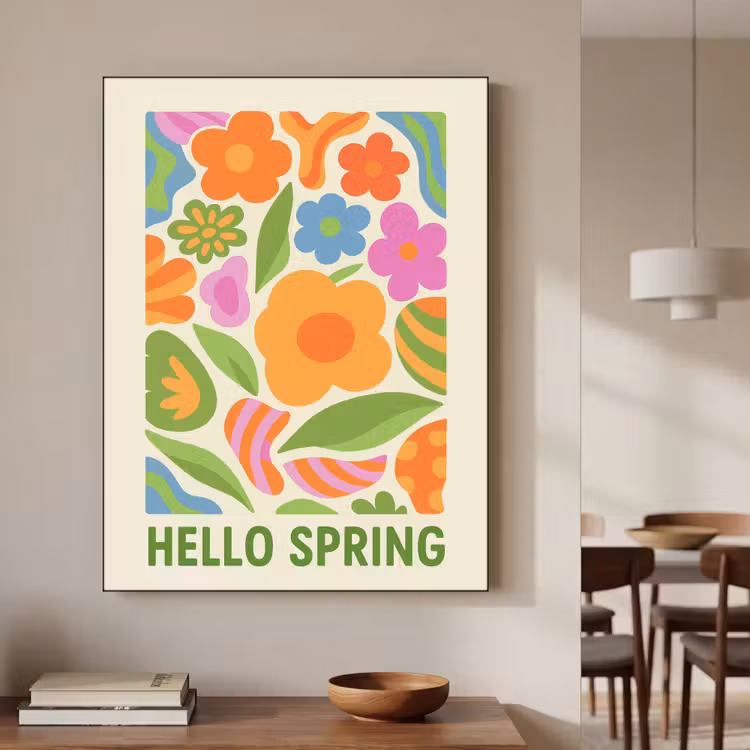 Art Frame - Illustratie - Bloemen - Quote - Kleurrijk — 5