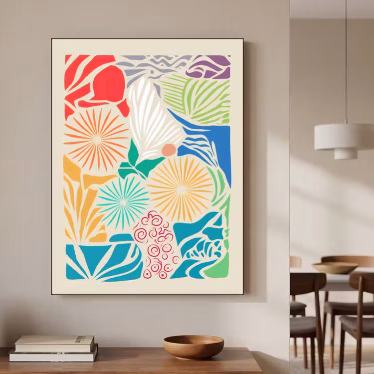 Art Frame - Kleurrijk - Abstract - Bloemen - Patronen — 5