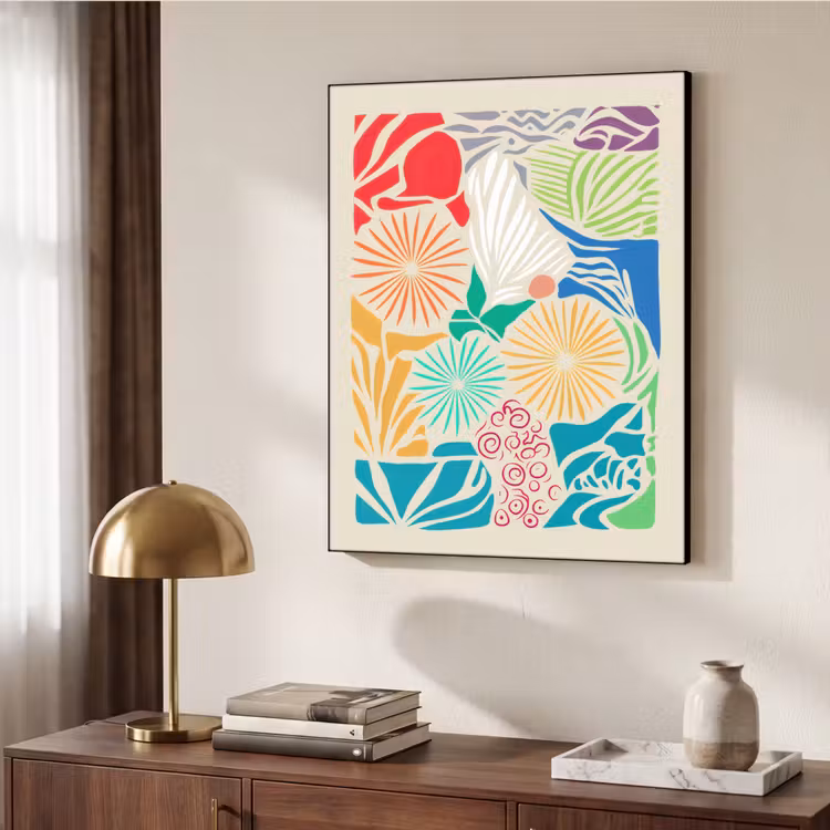 Art Frame - Kleurrijk - Abstract - Bloemen - Patronen — 6