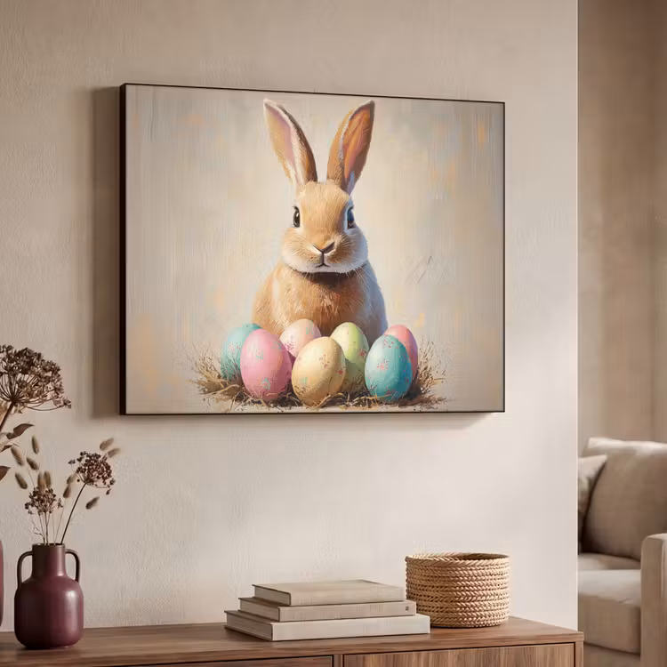 Art Frame - Paashaas - Pastel - Eieren — 4
