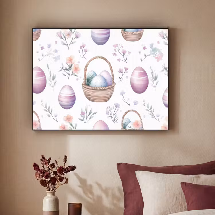 Art Frame - Bloemen - Paaseieren - Patroon — 2