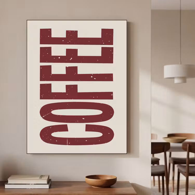 Art Frame - Koffie -Japandi - Rood - Vintage — 5