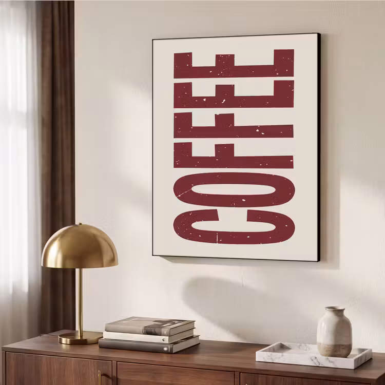 Art Frame - Koffie -Japandi - Rood - Vintage — 7