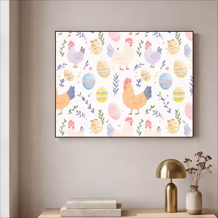Art Frame - Patroon - Kip - Paaseieren — 3