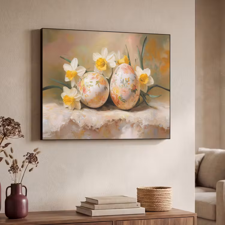 Art Frame - Bloemen - Eieren - Geschilderd — 4
