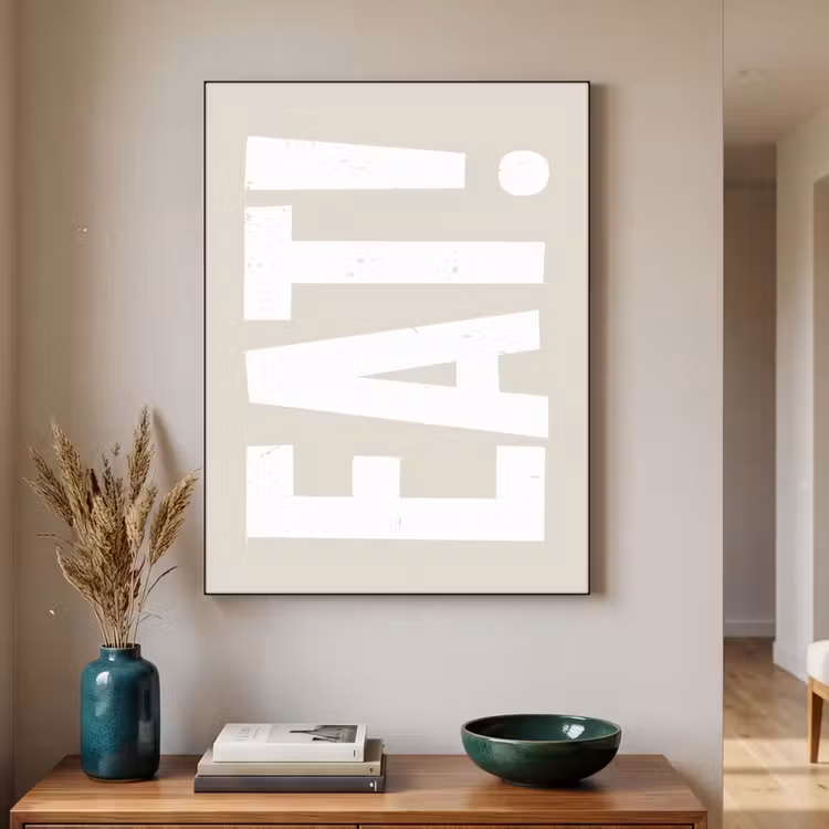 Art Frame - Eten - Decoratie - Beige - Wit — 3
