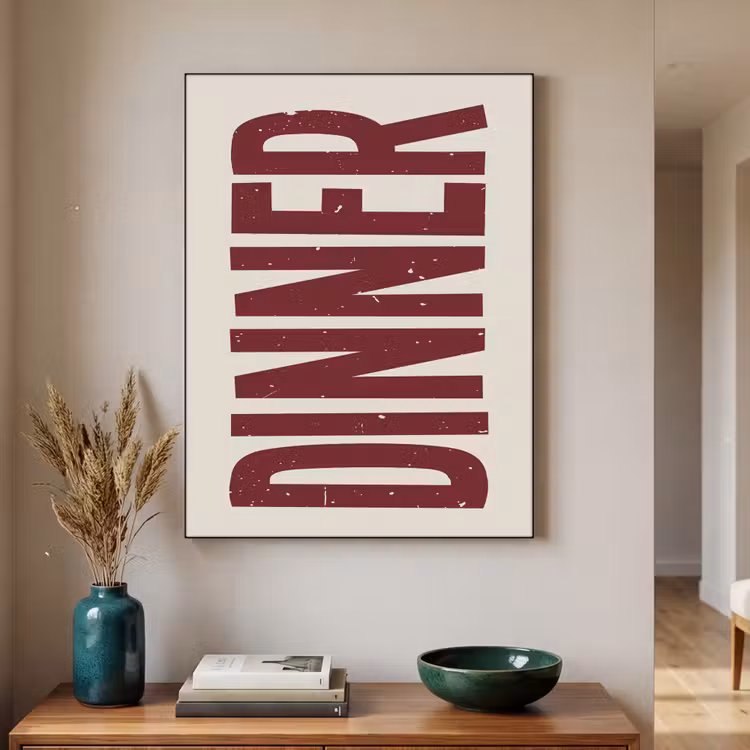 Art Frame - Eten - Decoratie - Rood - Vintage — 2