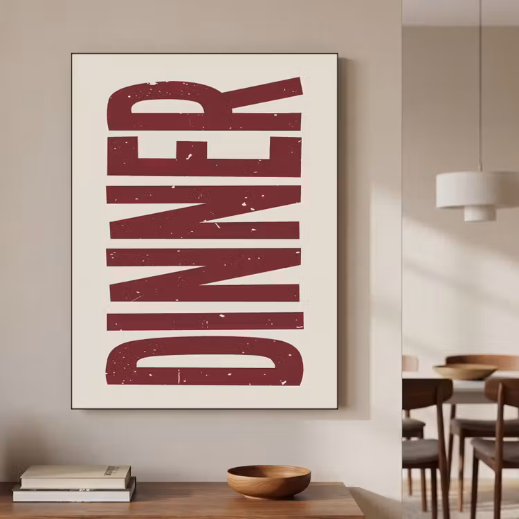Art Frame - Eten - Decoratie - Rood - Vintage — 5