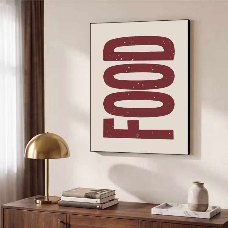 Art Frame - Eten - Japandi - Rood - Decoratie — 6