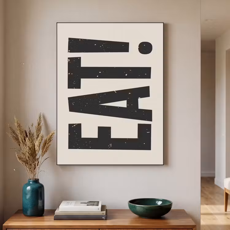Art Frame - Eten - zwart - Japandi - Wit — 2