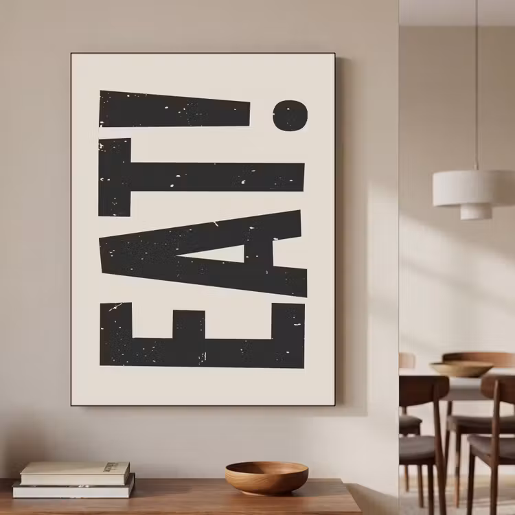 Art Frame - Eten - zwart - Japandi - Wit — 4