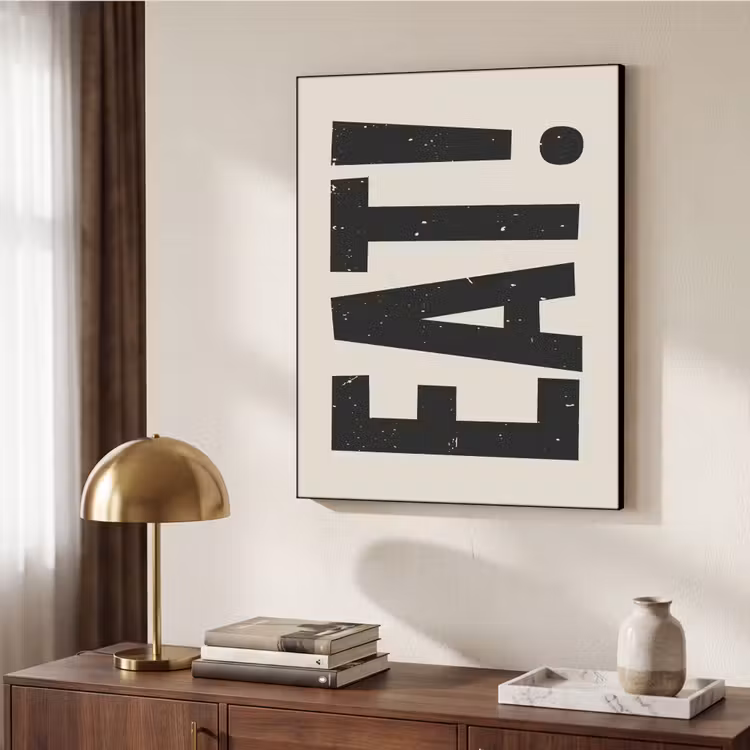 Art Frame - Eten - zwart - Japandi - Wit — 7