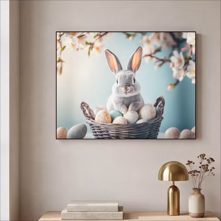 Art Frame - Konijn - Eieren - Mand — 3