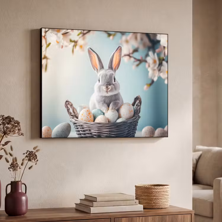 Art Frame - Konijn - Eieren - Mand — 4