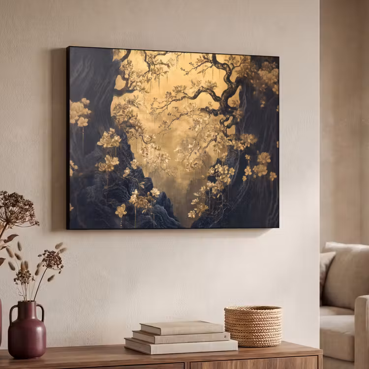 Art Frame - Bloemen - Takken - Goud - Sierlijk — 4