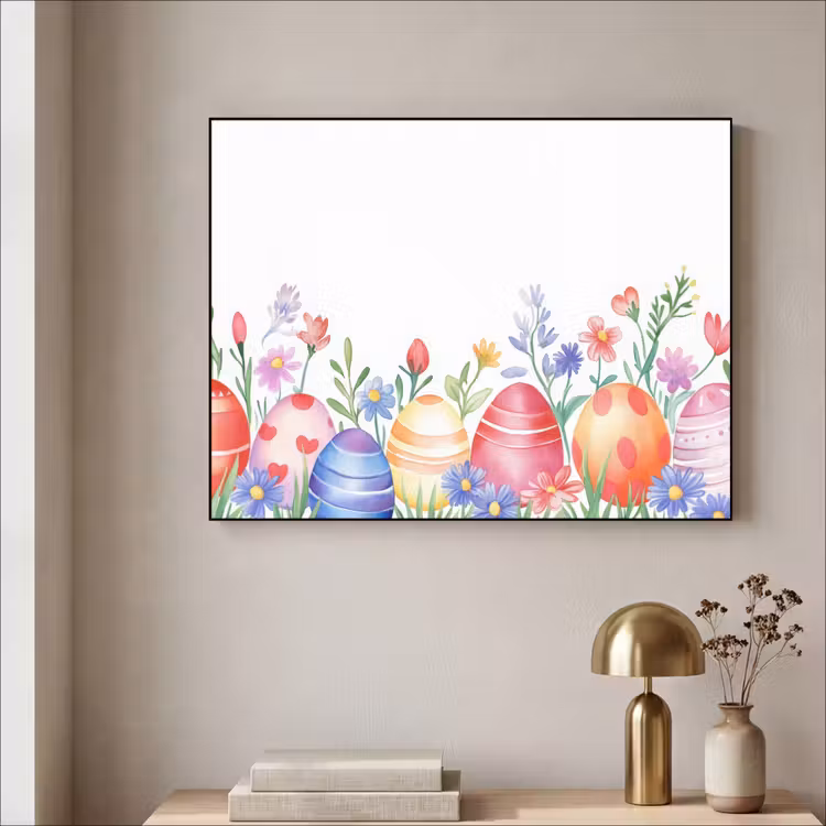 Art Frame - Bloementuin - Kleurrijk - Eieren — 3