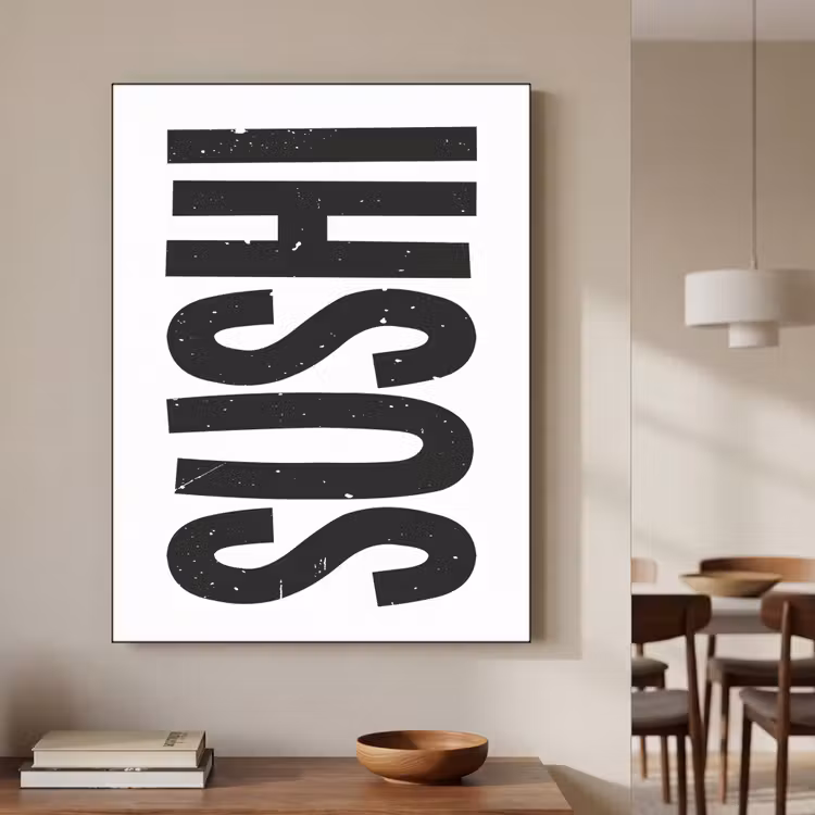 Art Frame - Japandi - Sushi - Zwart - Vintage — 5