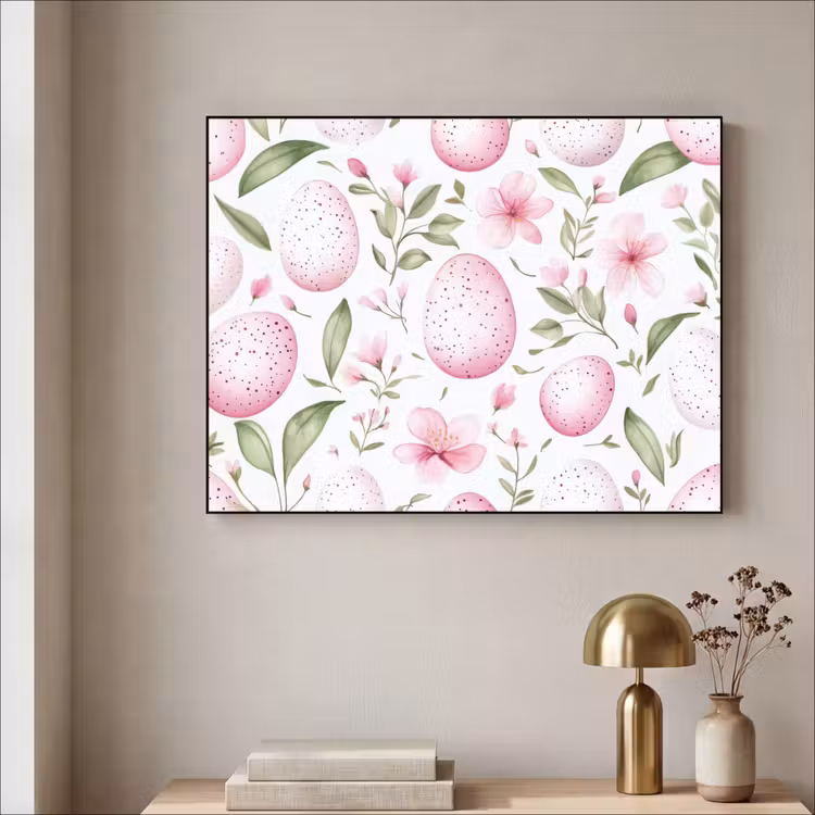 Art Frame - Patroon - Eieren - Roze - Pasen — 3