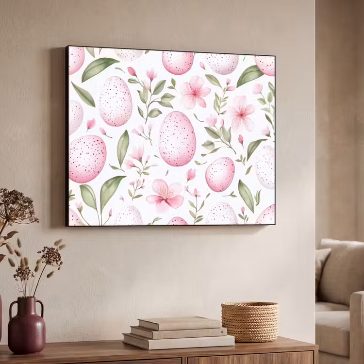 Art Frame - Patroon - Eieren - Roze - Pasen — 4