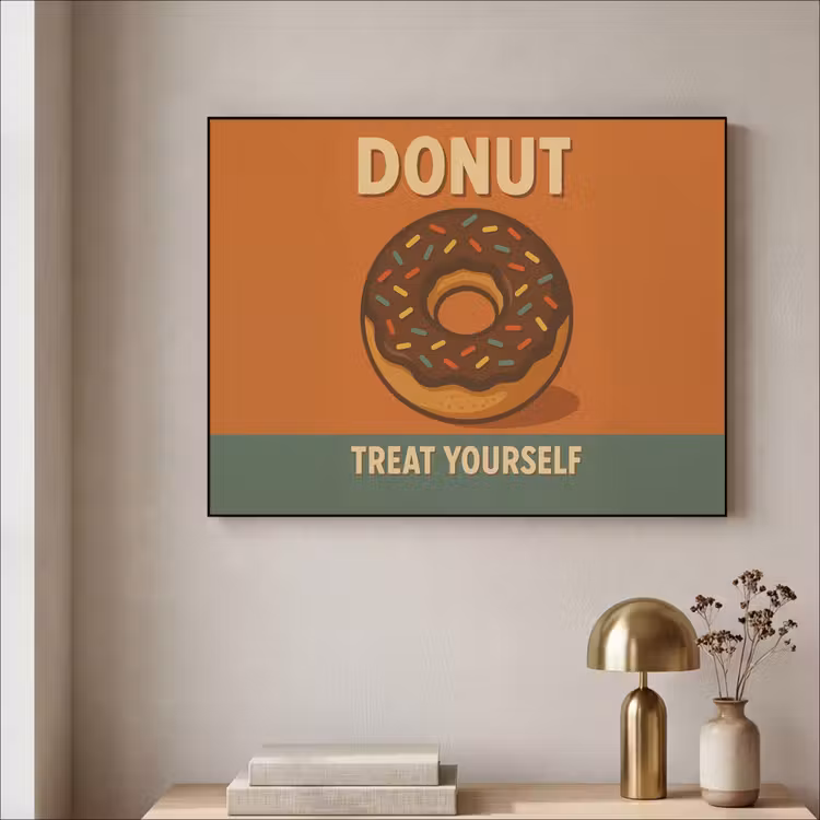 Art Frame - Donut - Spikkels - Kleurrijk - Quote — 3