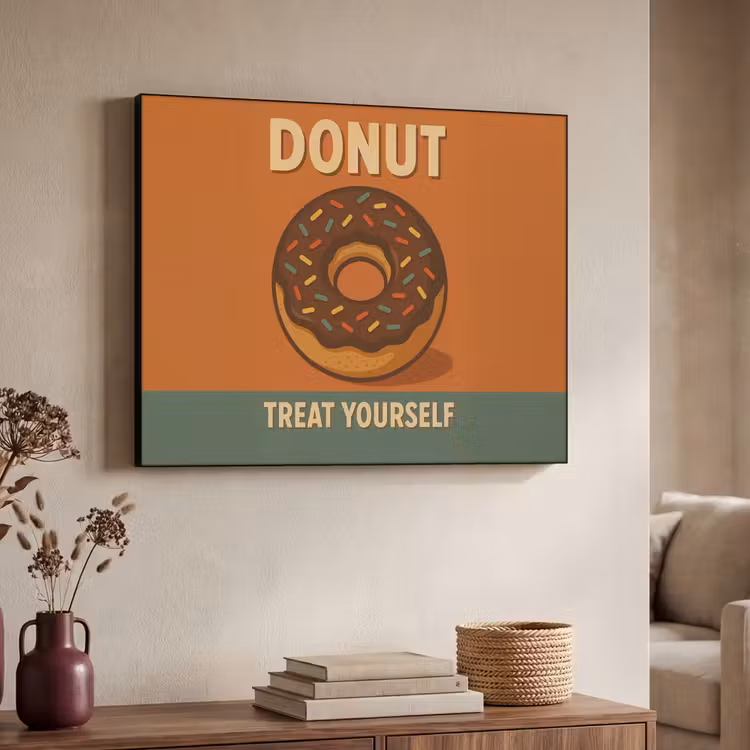 Art Frame - Donut - Spikkels - Kleurrijk - Quote — 4