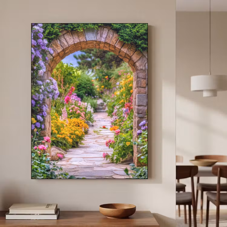 Art Frame - Doorkijk - Bloemen - Pad - Natuur — 4