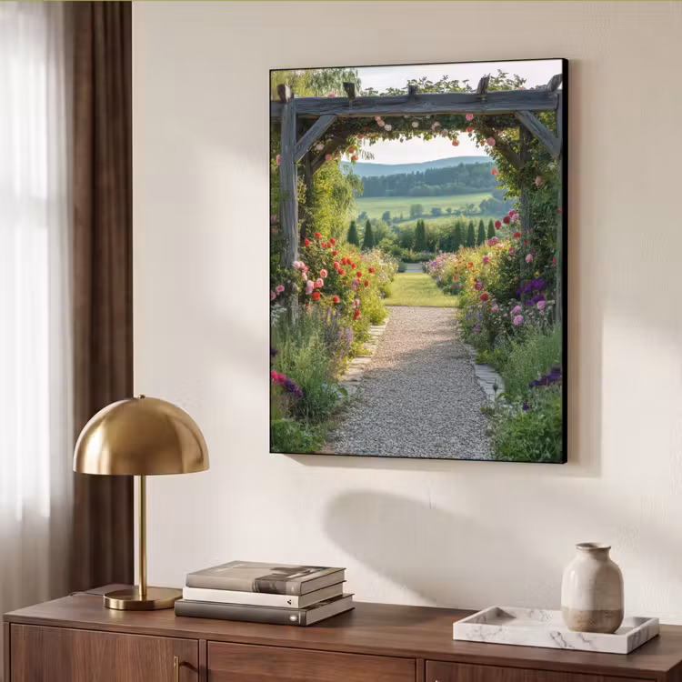 Art Frame - Doorkijk - Landschap - Natuur - Tuinboog - Bloemen — 7