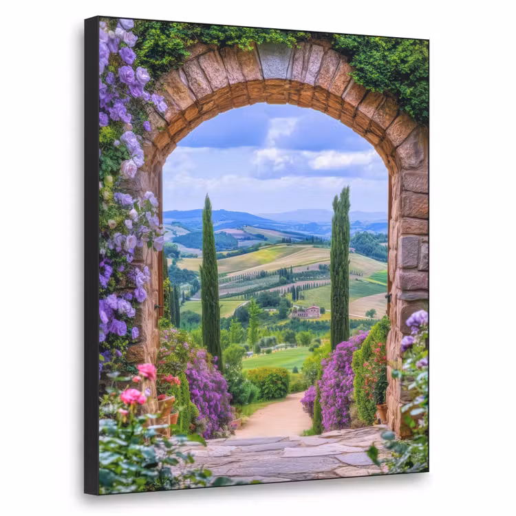 Art Frame - Doorkijk - Toscane - Landschap - Poort — 1