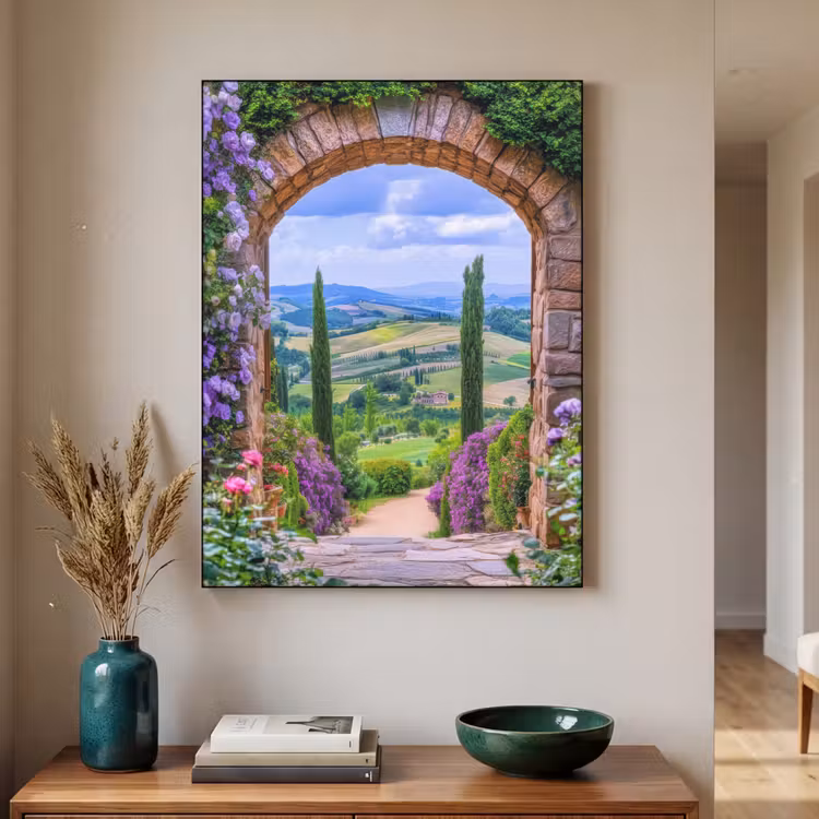 Art Frame - Doorkijk - Toscane - Landschap - Poort — 2