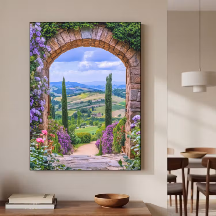 Art Frame - Doorkijk - Toscane - Landschap - Poort — 5