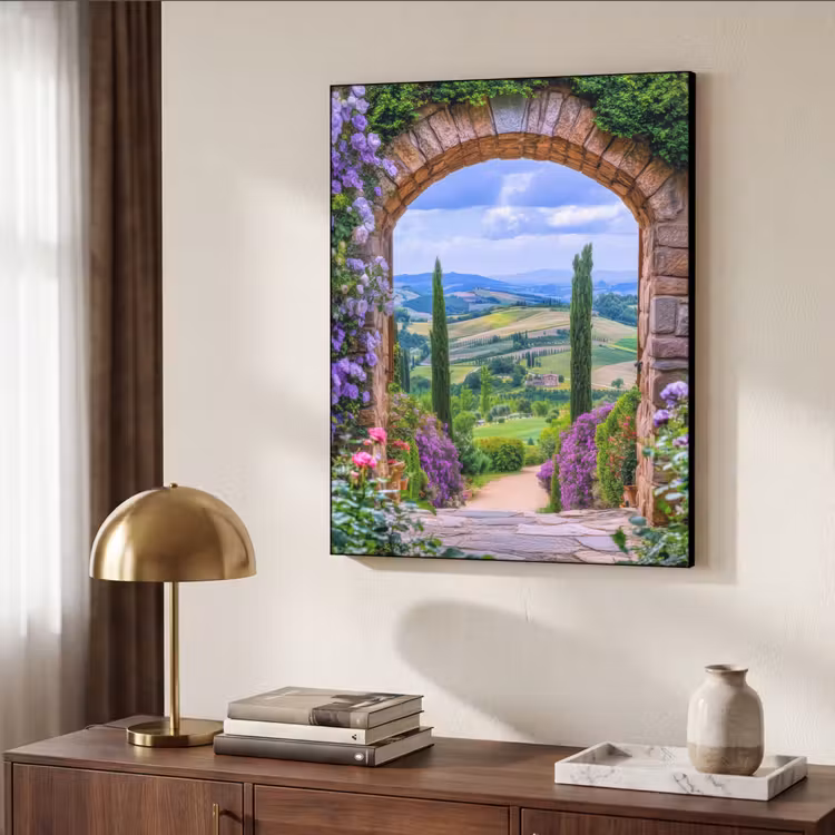 Art Frame - Doorkijk - Toscane - Landschap - Poort — 6