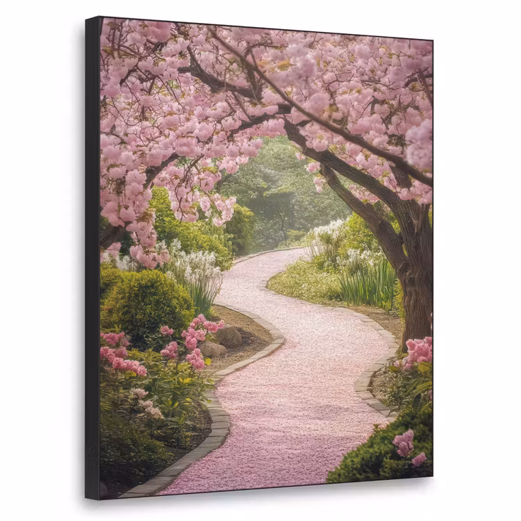 Art Frame - Kersenbloesem - Natuur - Sakura - Pad - Japanse tuin — 1