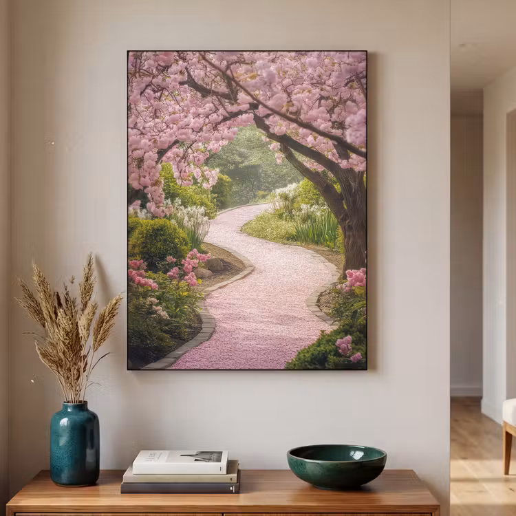 Art Frame - Kersenbloesem - Natuur - Sakura - Pad - Japanse tuin — 3