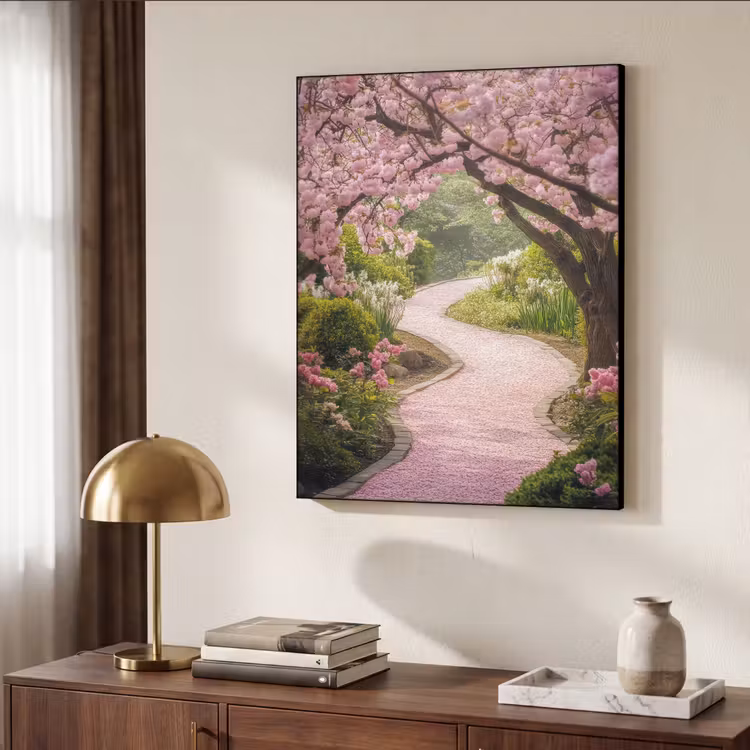 Art Frame - Kersenbloesem - Natuur - Sakura - Pad - Japanse tuin — 6