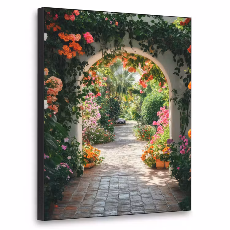Art Frame - Doorkijk - Bloemen - Natuur - Bloementuin — 1