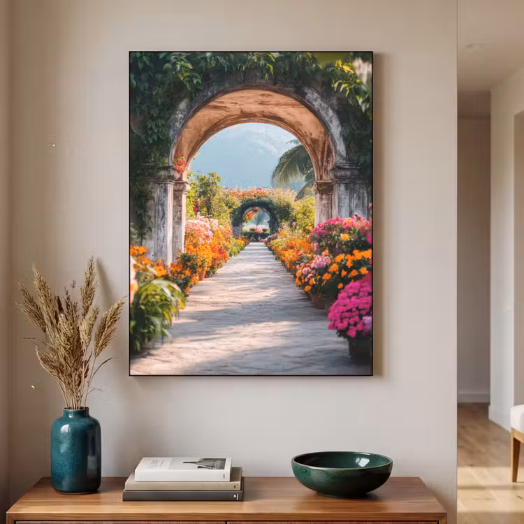 Art Frame - Doorkijk - Bloemen - Tropisch - Kleurrijk — 2
