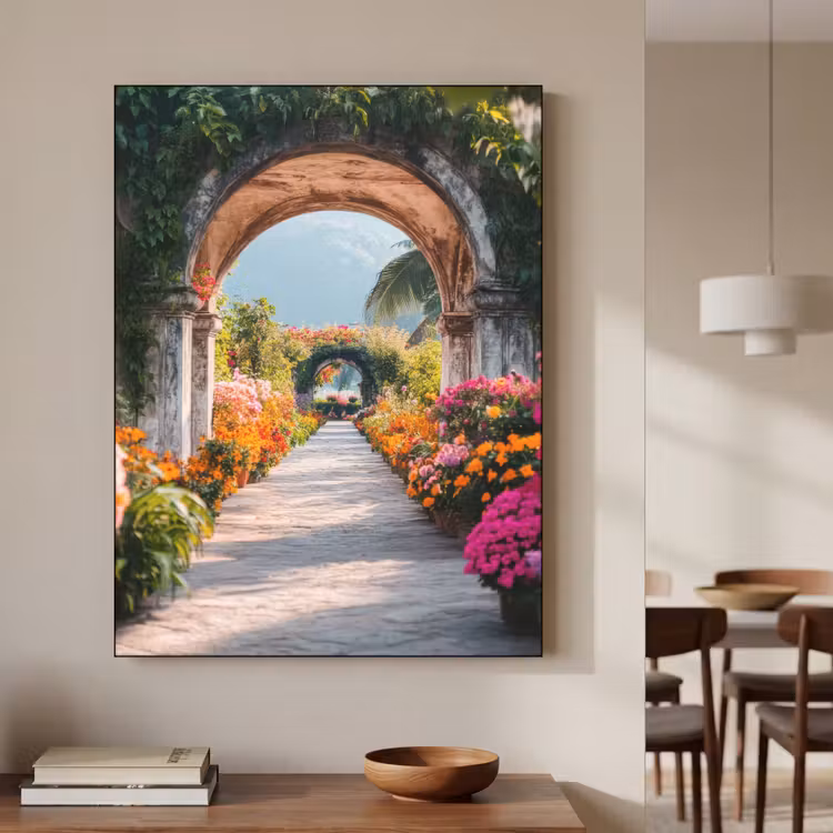 Art Frame - Doorkijk - Bloemen - Tropisch - Kleurrijk — 4
