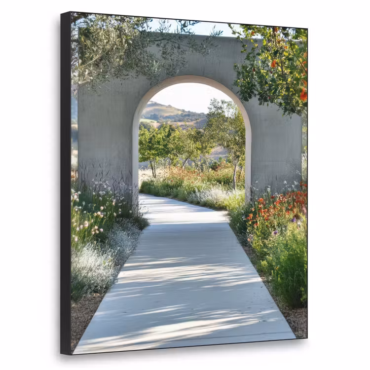 Art Frame - Doorkijk - Pad - Beton - Landschap — 1