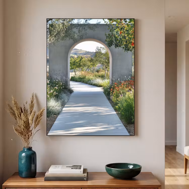 Art Frame - Doorkijk - Pad - Beton - Landschap — 2
