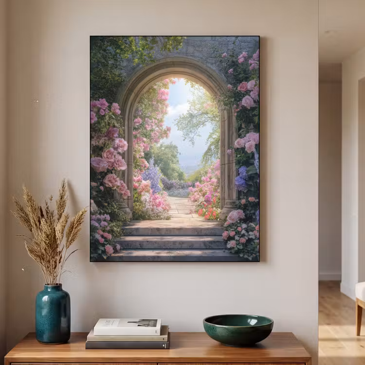 Art Frame - Doorkijk - Rozen - Vintage - Bloemen — 2