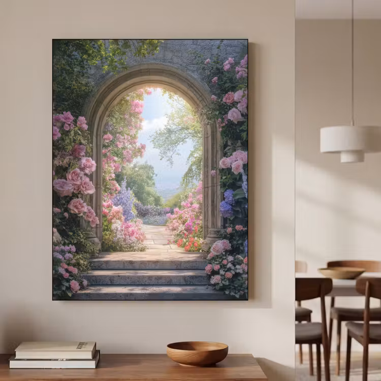 Art Frame - Doorkijk - Rozen - Vintage - Bloemen — 5