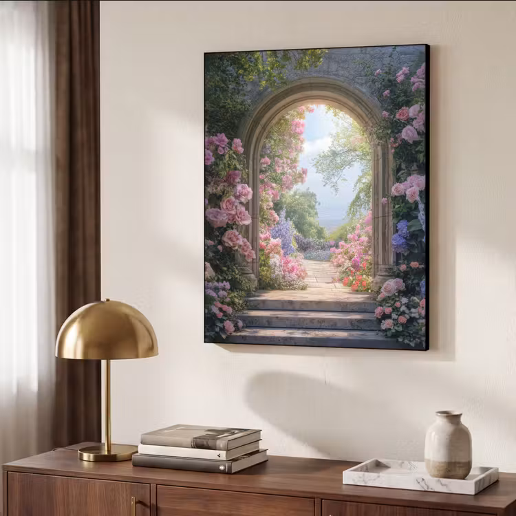 Art Frame - Doorkijk - Rozen - Vintage - Bloemen — 7