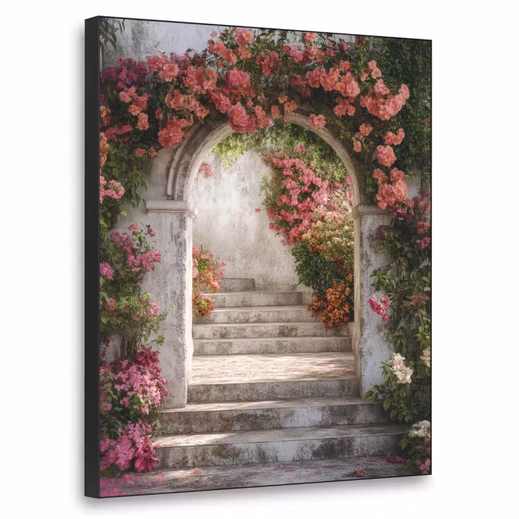 Art Frame - Doorkijk - Rozen - Vintage - Poort — 1