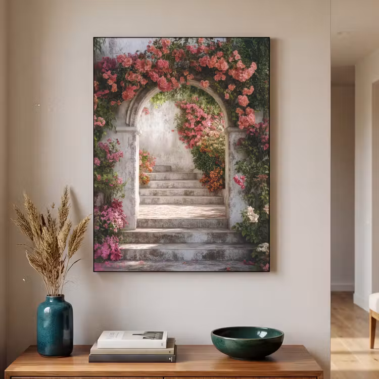 Art Frame - Doorkijk - Rozen - Vintage - Poort — 2