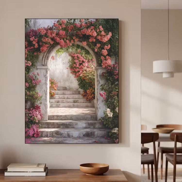 Art Frame - Doorkijk - Rozen - Vintage - Poort — 5