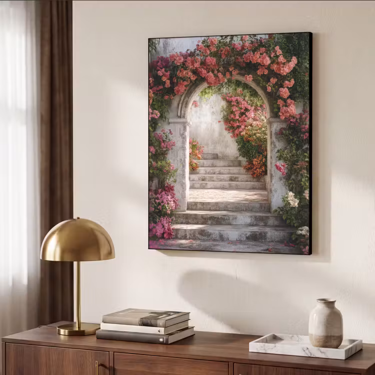 Art Frame - Doorkijk - Rozen - Vintage - Poort — 6