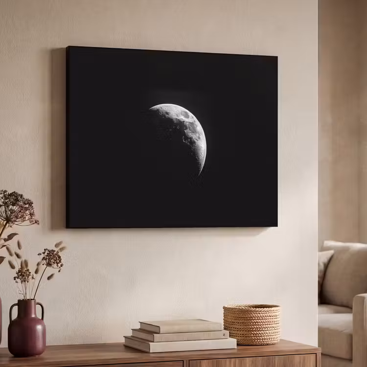Art Frame - Maan - Hemel - Zwart - Schaduw — 4