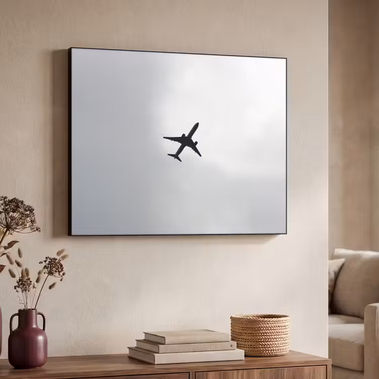 Art Frame - Minimalistisch - Silhouet - Zwart - Vliegtuig — 4