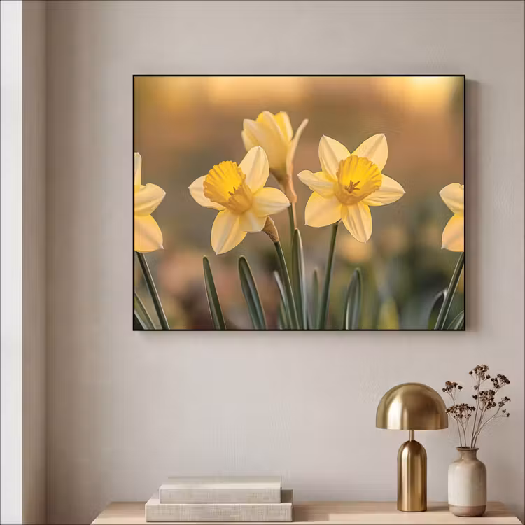 Art Frame - Bloemen - Geel - Wazig — 3